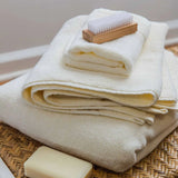 EMBROIDERED BATH TOWEL 8PC IVORY SET