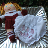 MS STATE EMBROIDERED EYELET DIAPER COVER