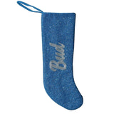 CUSTOM BEADED STOCKING ARIAL FONT