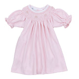 SMOCKED PINK LILLIAN BISHOP DRESS