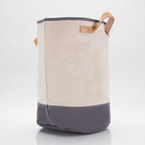 MONOGRAM NAVY CANVAS HAMPER