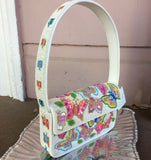 BEADED SHOULDER BAG BUTTERFLIES