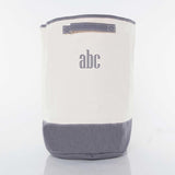 MONOGRAM NAVY CANVAS HAMPER