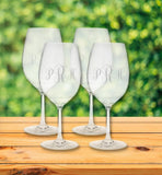 MONOGRAM TRITAN ACRYLIC WINE GLASSES