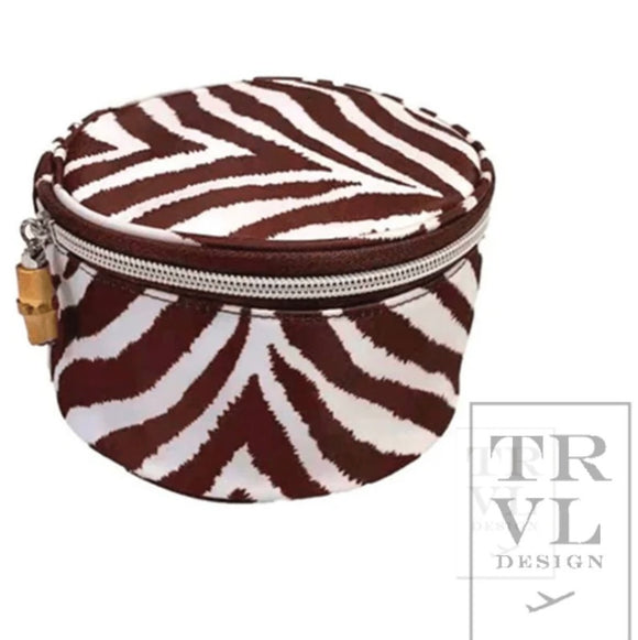 MONOGRAM HIDE PRINT NYLON BUTTON BAG ROUND POUCH