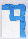 Heirloom Quilt - Baby Quilt Blanket Monogram: Blue