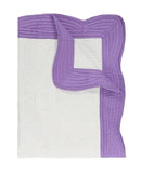 Heirloom Quilt - Baby Quilt Blanket Monogram: Blue