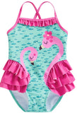 FLAMINGO PRINT 1PC SWIM SUIT