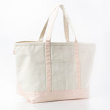 MONOGRAM LIGHT PINK CANVAS LARGE TOTE BAG