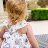 SANDCASTLE SUNSUIT PRINTED MUSLIN