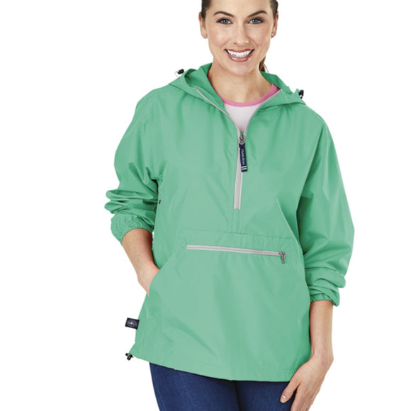 MONOGRAM MINT ADULT  RAIN PULLOVER