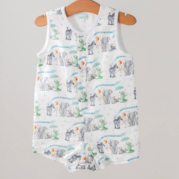 ZOO THEY ALL ASKED FOR YOU MUSLIN PRINTED ROMPER
