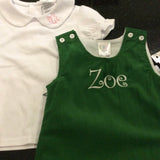 MONOGRAM CORDUROY JUMPER GREEN