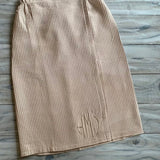 MONOGRAM WAFFLE BEIGE BATH WRAP