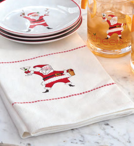 SANTA APPETIZER PLATES S/4