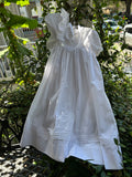 HEART AND BOW WHITE CHRISTENING GOWN WITH BONNET AND SLIP