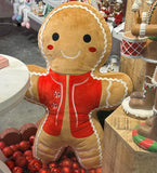 HUGE PLUSHY GINGERBREAD MAN