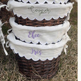 EMBROIDERED EASTER BASKET