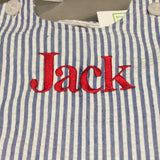 MONOGRAM UNISEX LT BLUE SEERSUCKER BUBBLE
