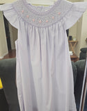 SMOCKED LILAC ANGEL BISHOP
