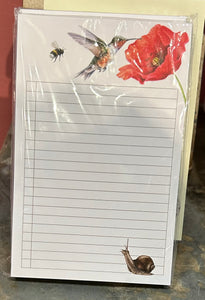 HUMMINGBIRD NOTEPAD