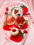 STRAWBERRY COCKTAIL NAPKINS S/4