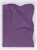 Heirloom Quilt - Baby Quilt Blanket Monogram: Blue