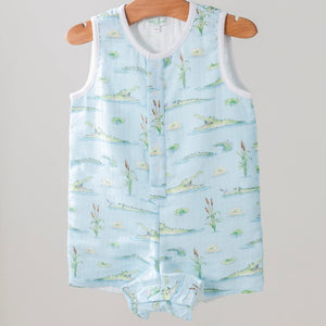 GATOR MUSLIN PRINTED ROMPER