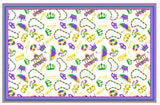 MARDI GRAS PRINT TABLECLOTH