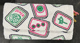 BEADED MAHJONG CLUTCH