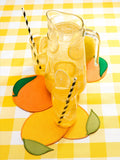 CITRUS COCKTAIL NAPKINS S/4