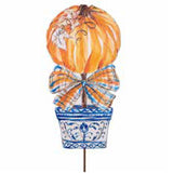 PUMPKIN TOPIARY DOOR HANGER