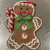CLAY GINGERBREAD MAN ORNAMENT