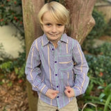 MARDI GRAS KIDS STRIPE SHIRT