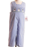 Blue Gingham Boy Long all featuring DALMATION Hand-Smocked: 12 months