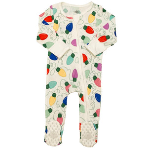 CHRISTMAS LIGHTS BABY’S ZIP PJs