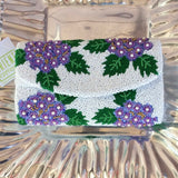 BEADED CLUTCH HYDRANGEA