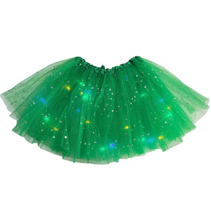 MARDI GRAS ADULT LIGHT UP GREEN TUTU