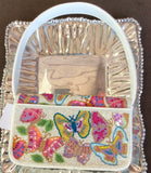 BEADED SHOULDER BAG BUTTERFLIES