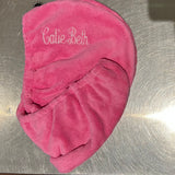 MONOGRAM PLUSH TURBO TOWEL HOT PINK