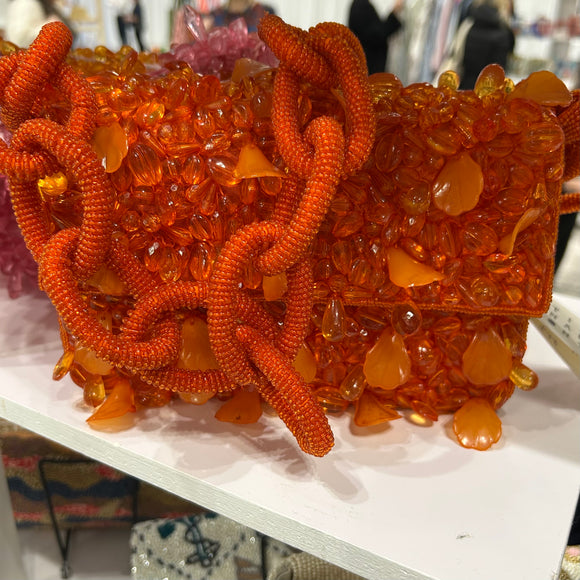 ORANGE FUSCHIA SHOULDER BAG