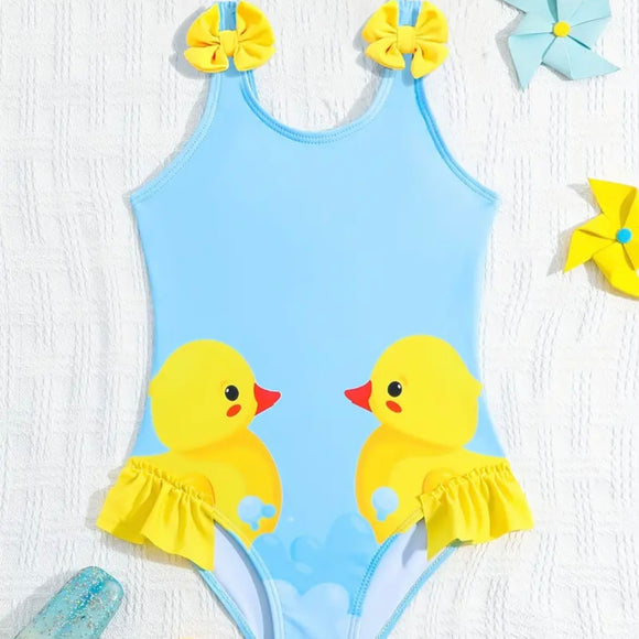 DUCK PRINT 1PC SWIM SUIT