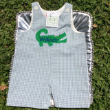 ALLIGATOR APPLIQUE CHECK BOYS JOHN JOHN