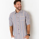 MARDI GRAS ADULT STRIPE SHIRT