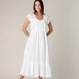 EMBROIDERED LADIES LONG NIGHTGOWN