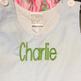 MONOGRAM CORDUROY LONGALL LT BLUE