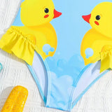 DUCK PRINT 1PC SWIM SUIT