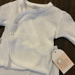 LAYETTE PATY BOUCLE 2PC WHITE SET