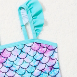 MERMAID PRINT 1PC SWIM SUIT