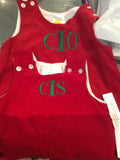 MONOGRAM CORDUROY JUMPER RED